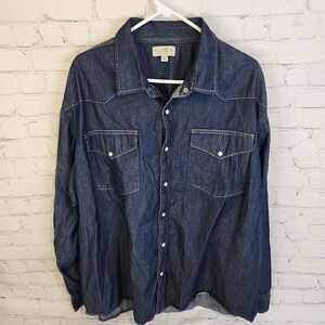 Men's Turtle Bay New York, lightweight denim jacket, size 2X